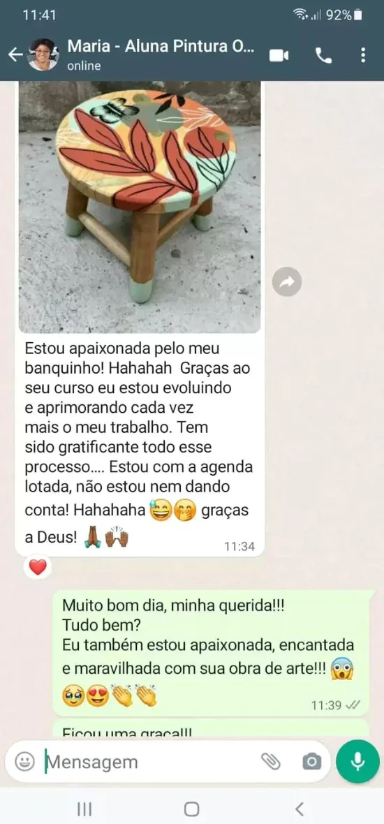 Depoimento de aluna 5
