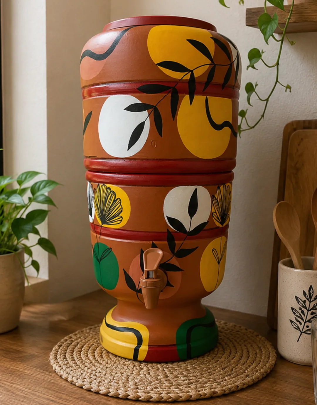 Parede transformada com pintura orgânica